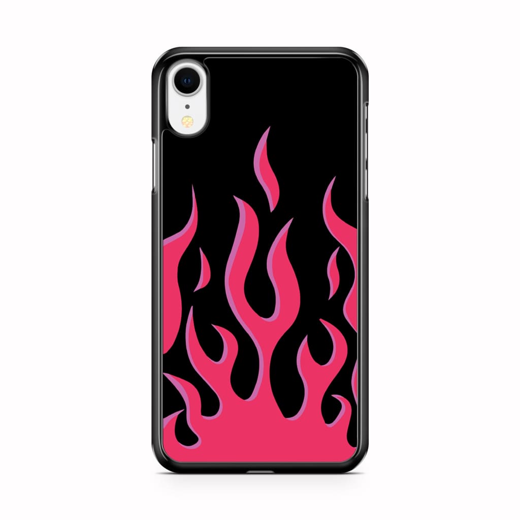 Hot Pink Flames Phone Case - iPhone XR - Phone Case