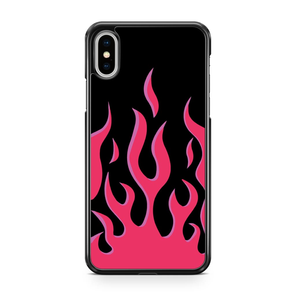Hot Pink Flames Phone Case - iPhone XS Max - Phone Case