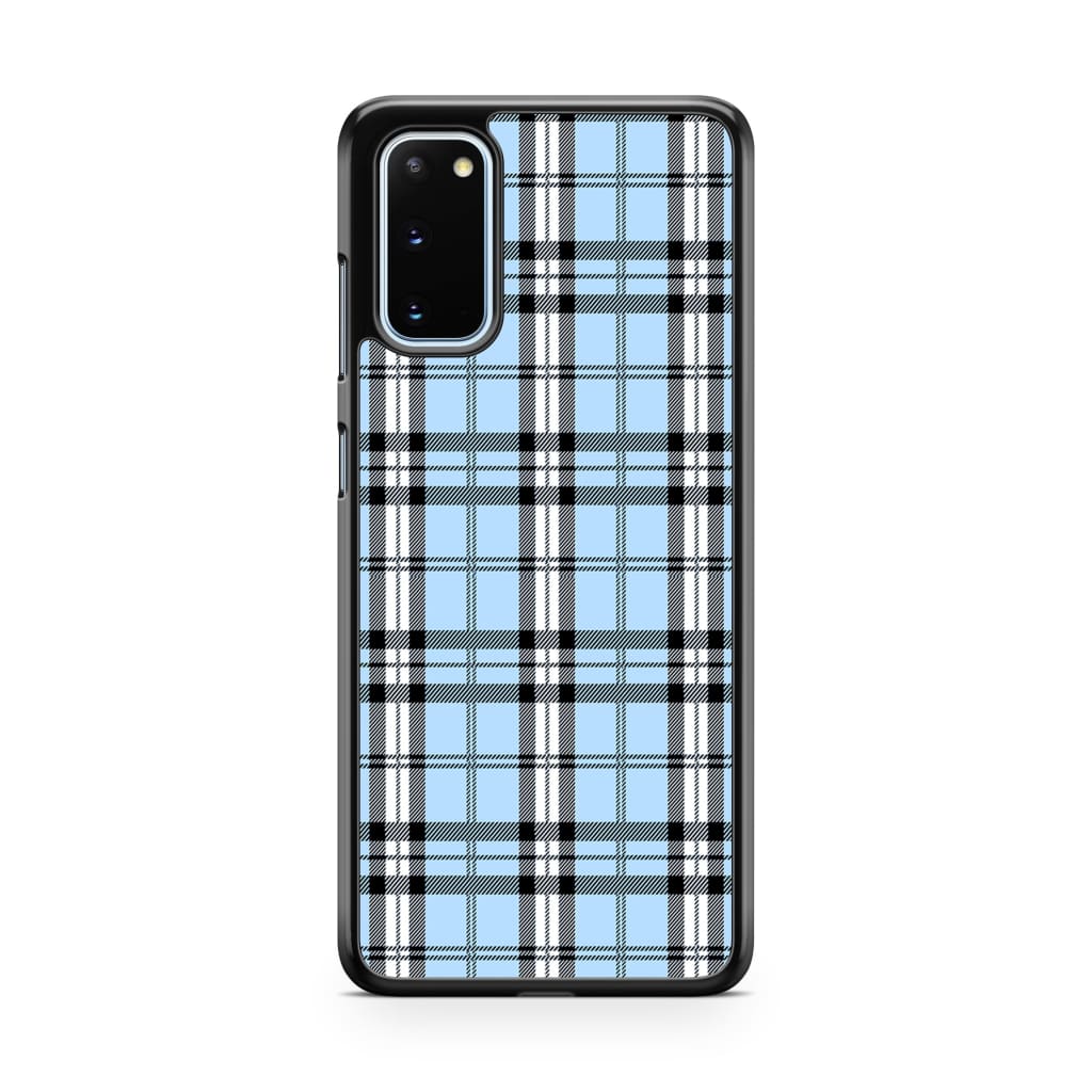 Iris Blue Plaid Phone Case - Galaxy S20 - Phone Case