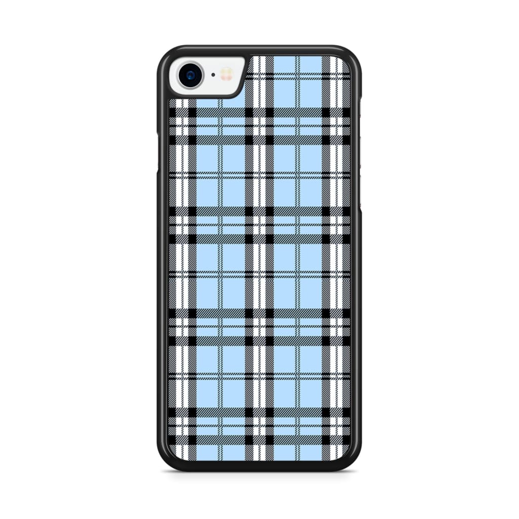 Iris Blue Plaid Phone Case - iPhone SE/6/7/8 - Phone Case