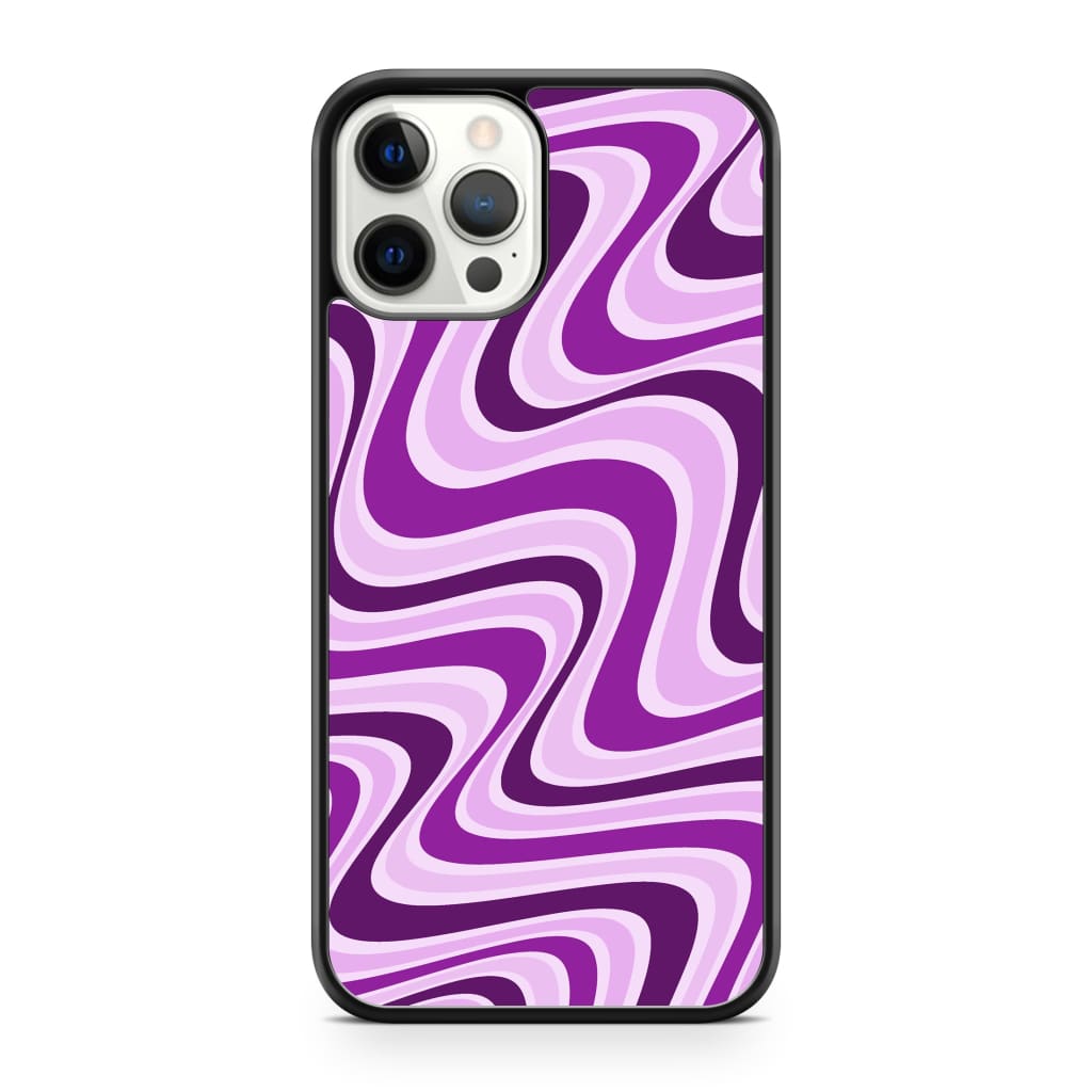 Lavender Retro Waves Phone Case - iPhone 12 Pro Max - Phone 