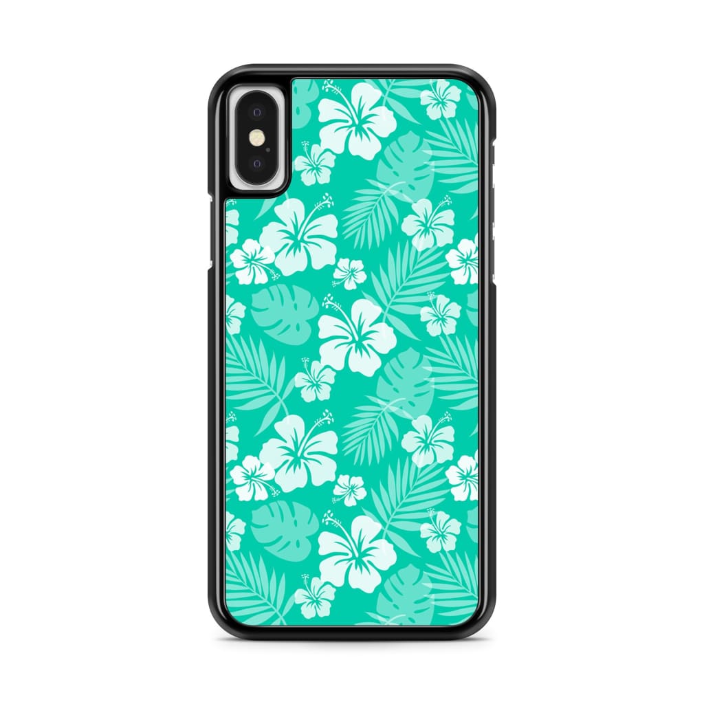 Matcha Hibiscus Phone Case - iPhone X/XS - Phone Case