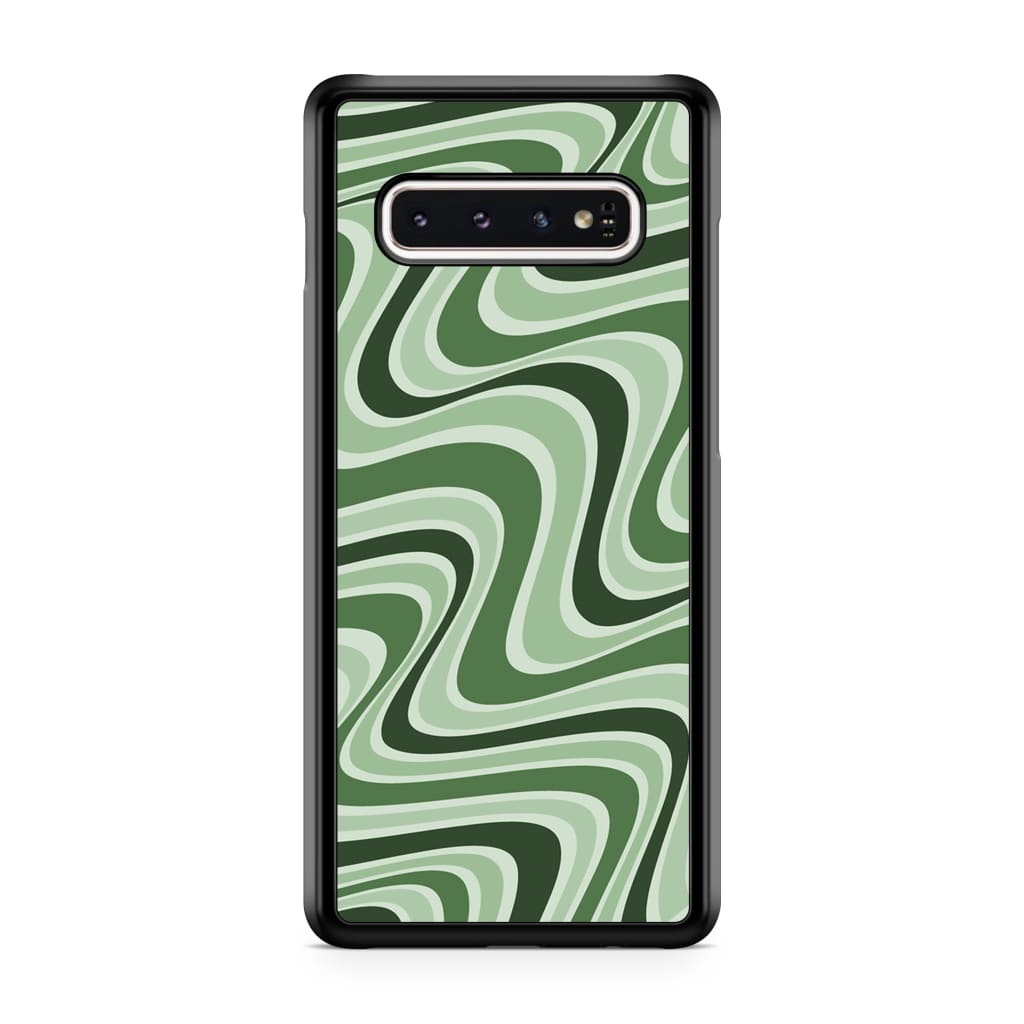 Matcha Retro Waves Phone Case - Galaxy S10 Plus - Phone Case