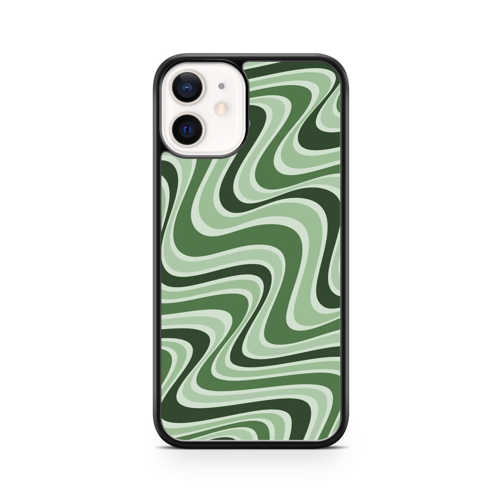 Matcha Retro Waves Phone Case - iPhone 12 Mini - Phone Case