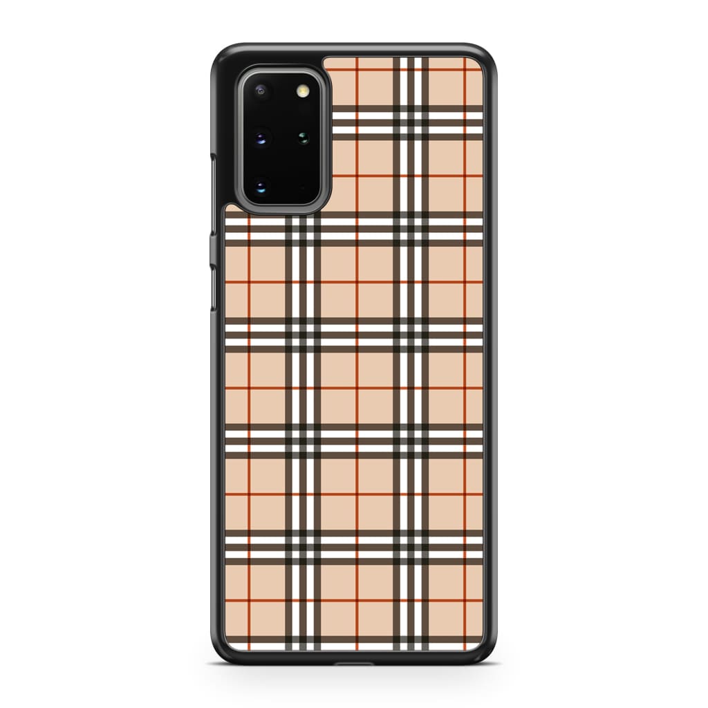 Mocha Plaid Phone Case - Galaxy S20 Plus - Phone Case