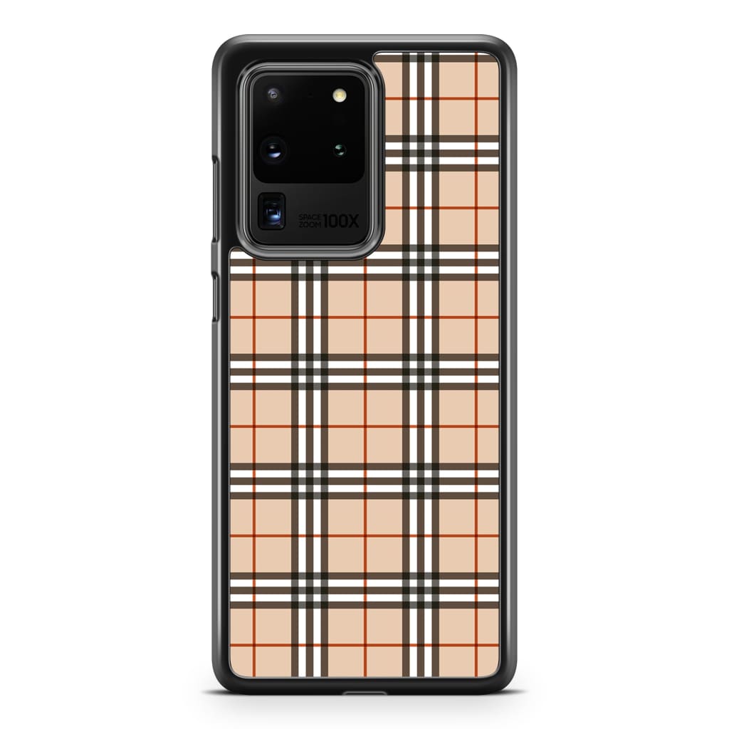 Mocha Plaid Phone Case - Galaxy S20 Ultra - Phone Case
