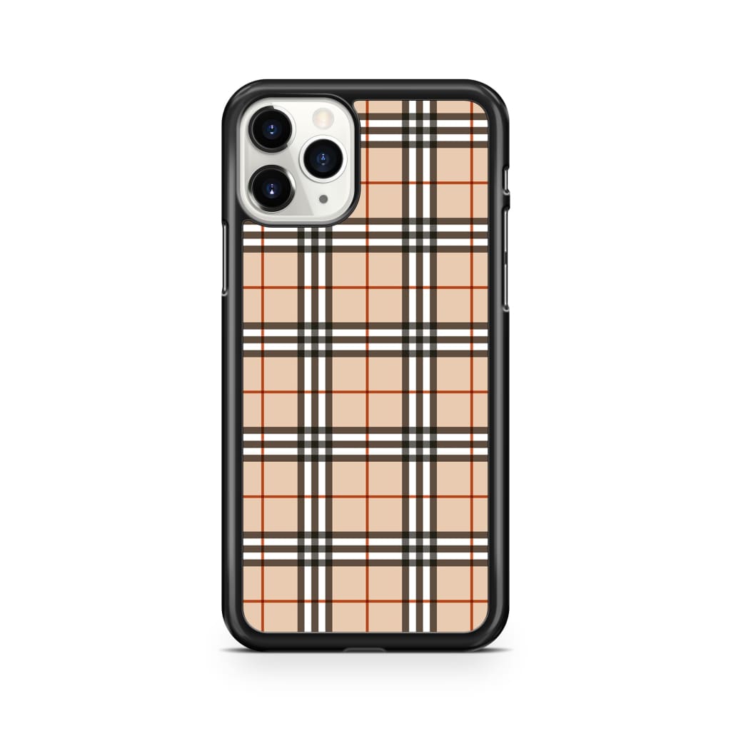 Mocha Plaid Phone Case - iPhone 11 Pro - Phone Case