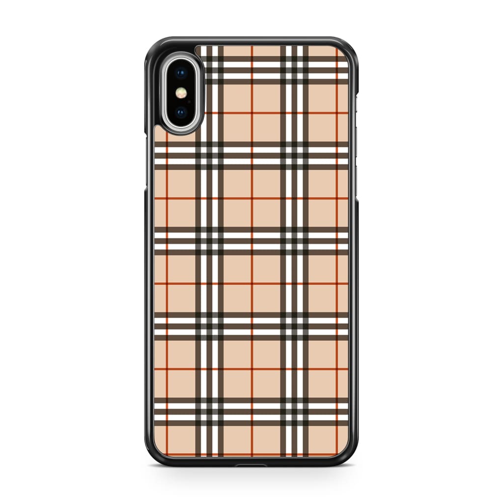 Mocha Plaid Phone Case - iPhone XS Max - Phone Case