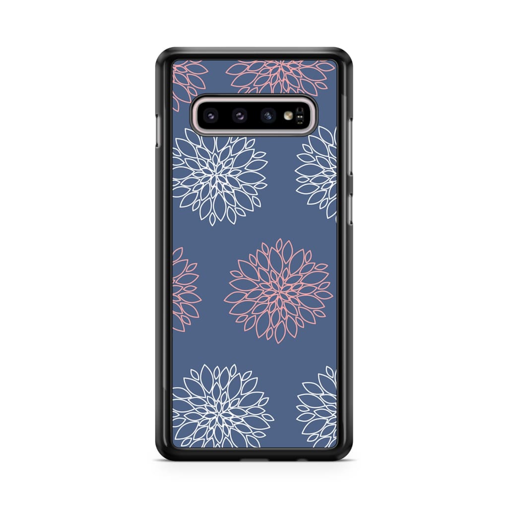 Navy Dahlia Phone Case - Galaxy S10 - Phone Case