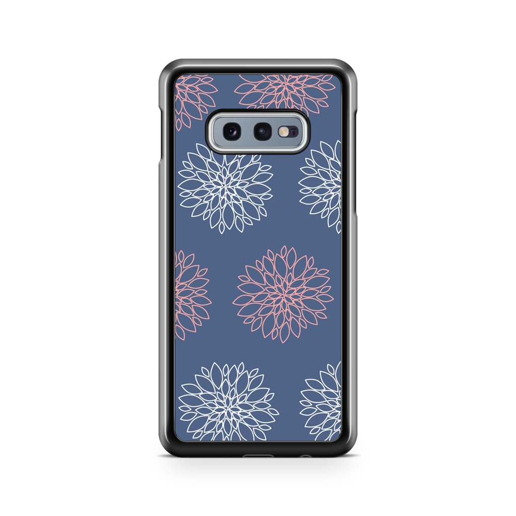 Navy Dahlia Phone Case - Galaxy S10e - Phone Case