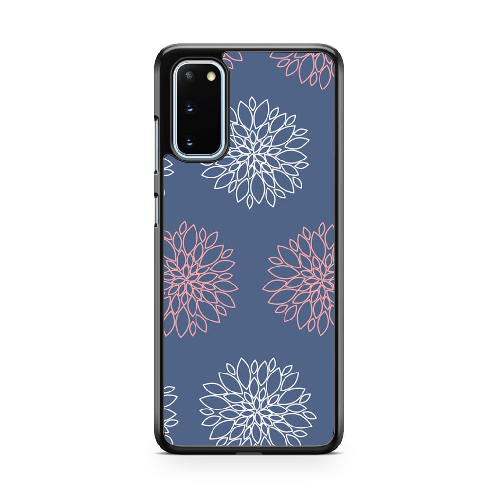 Navy Dahlia Phone Case - Galaxy S20 - Phone Case