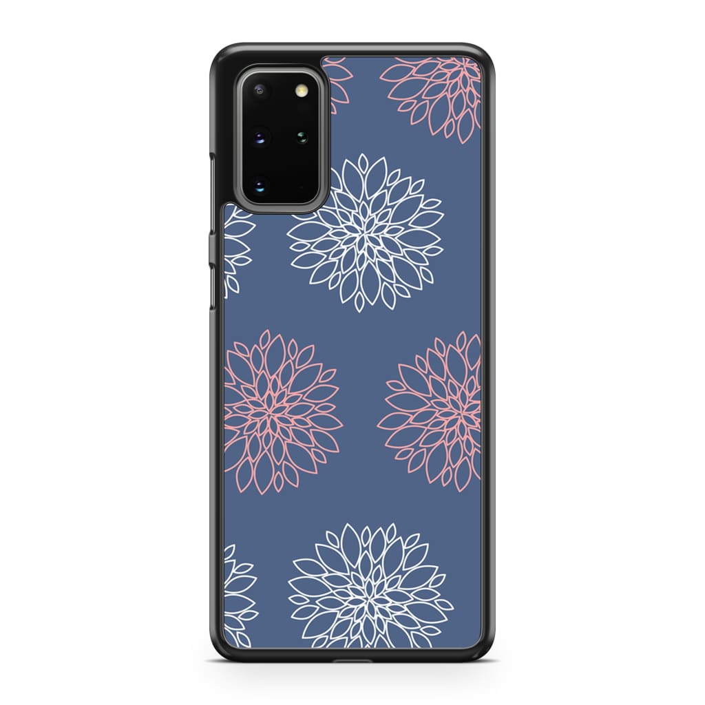 Navy Dahlia Phone Case - Galaxy S20 Plus - Phone Case