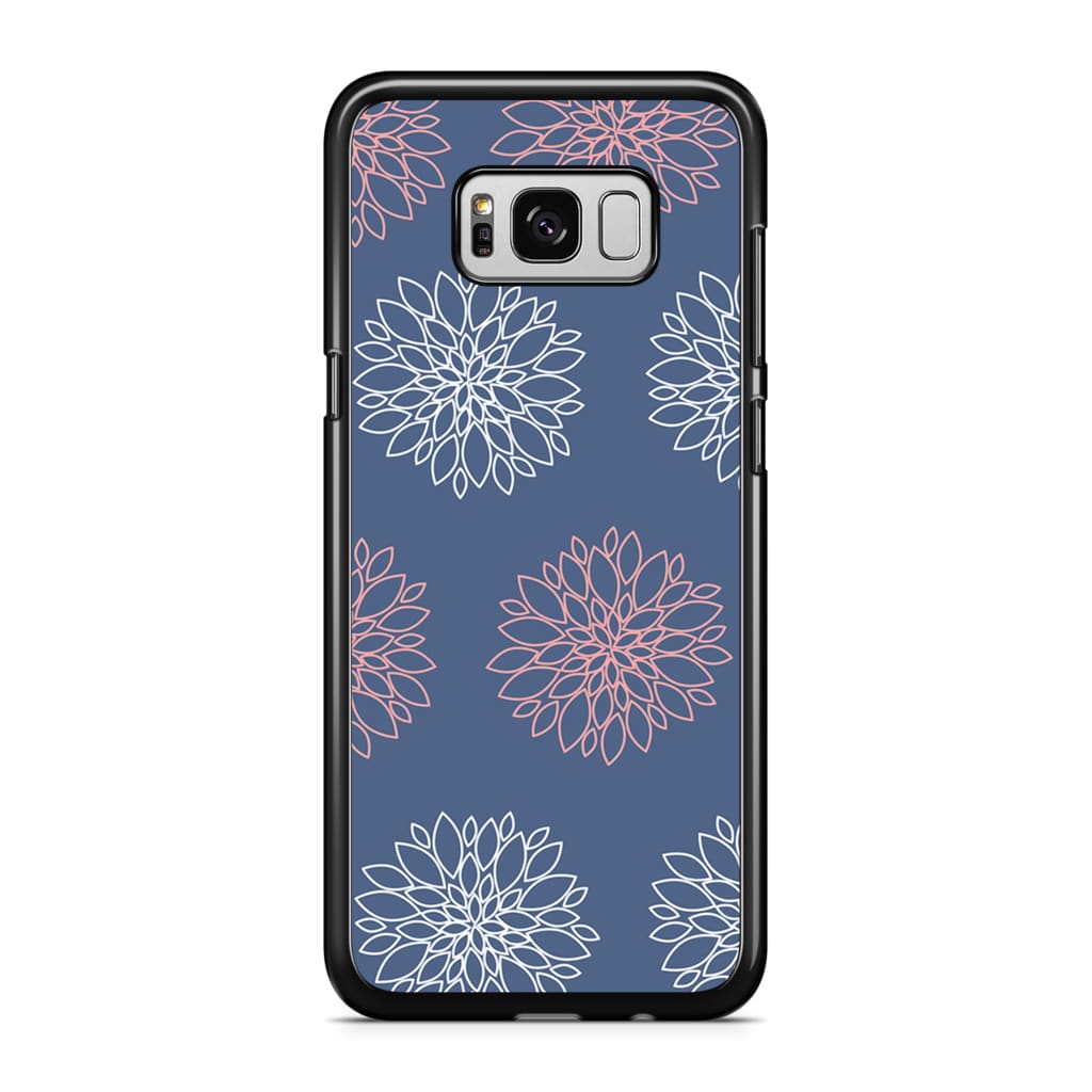 Navy Dahlia Phone Case - Galaxy S8 - Phone Case