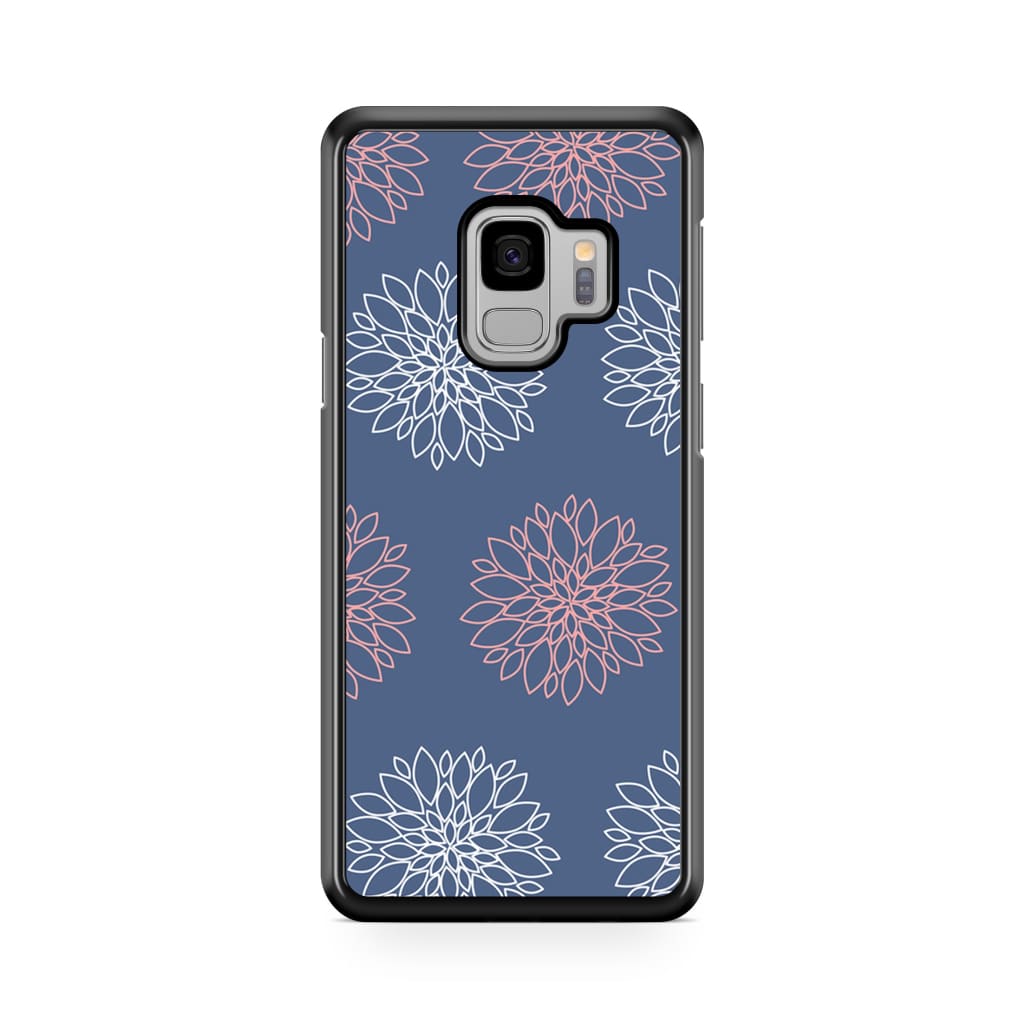 Navy Dahlia Phone Case - Galaxy S9 - Phone Case