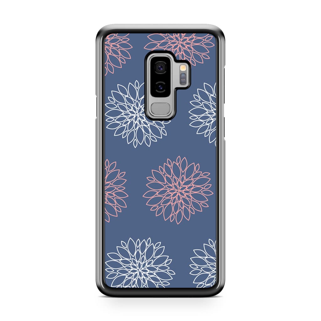 Navy Dahlia Phone Case - Galaxy S9 Plus - Phone Case