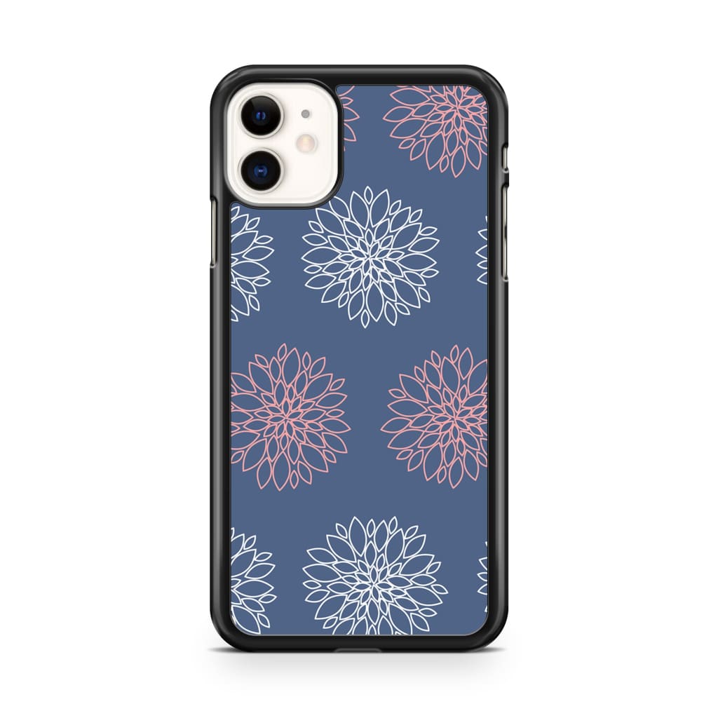 Navy Dahlia Phone Case - iPhone 11 - Phone Case