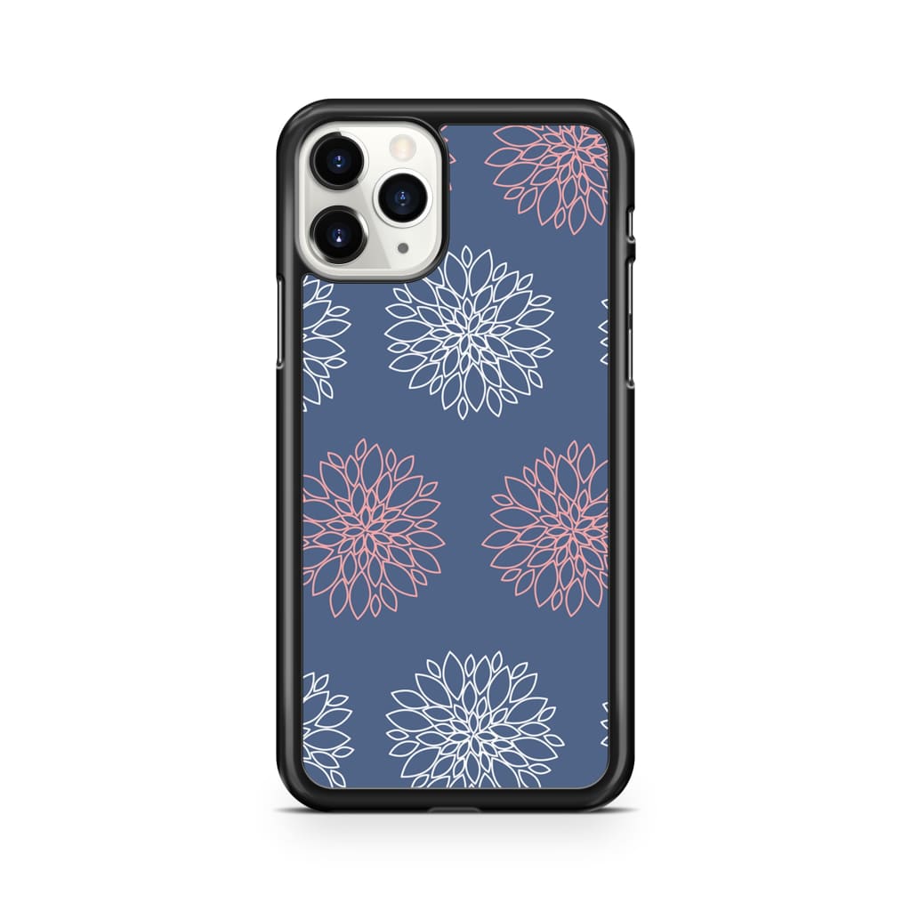Navy Dahlia Phone Case - iPhone 11 Pro - Phone Case