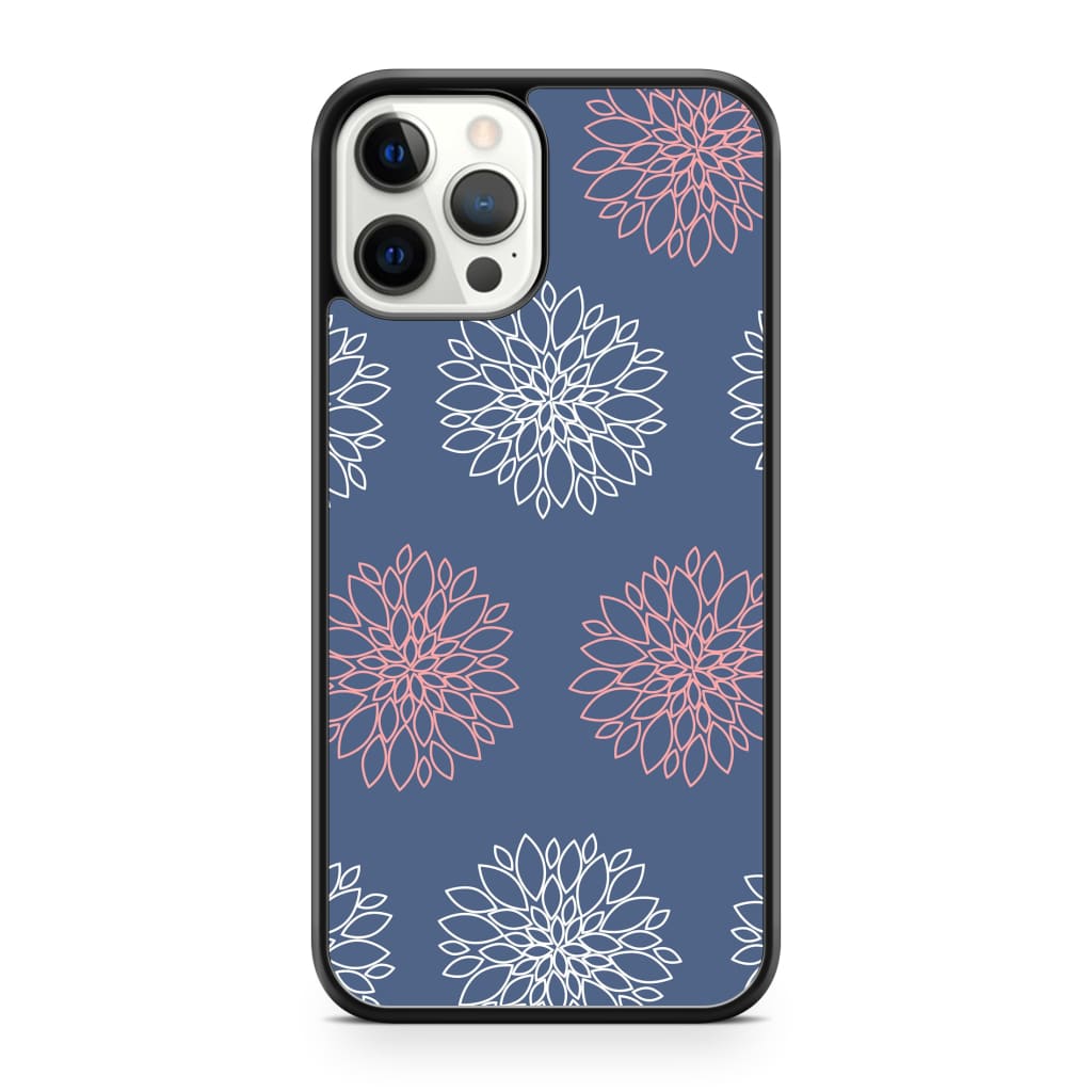 Navy Dahlia Phone Case - iPhone 12 Pro Max - Phone Case