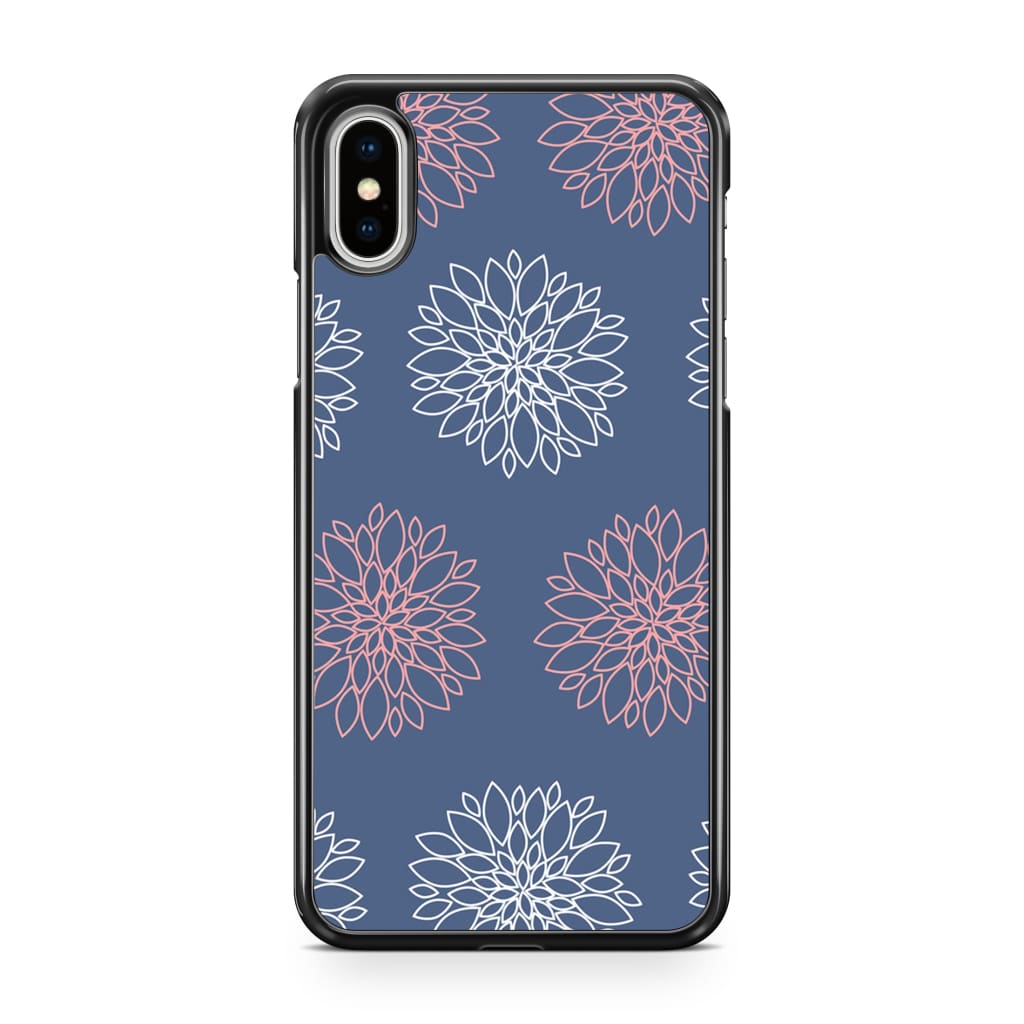 Navy Dahlia Phone Case - iPhone XS Max - Phone Case