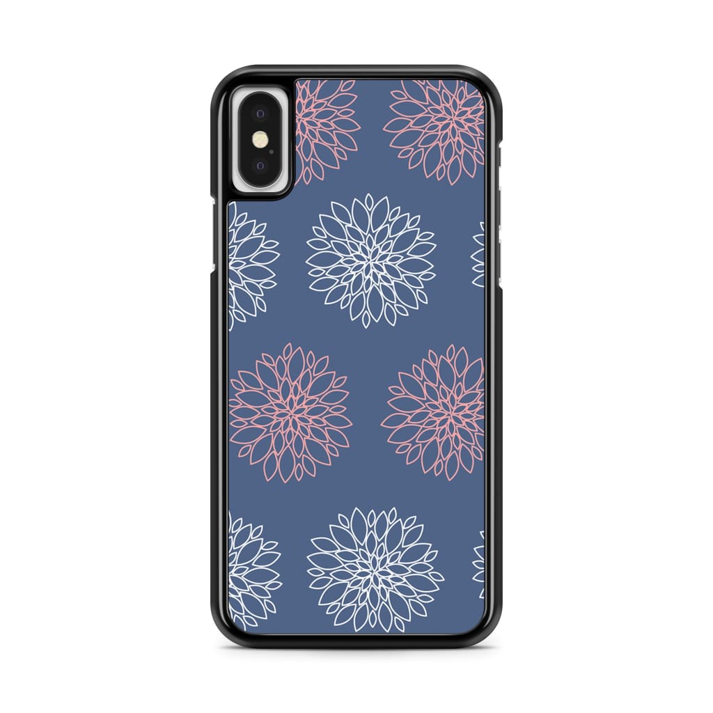 Navy Dahlia Phone Case - iPhone X/XS - Phone Case