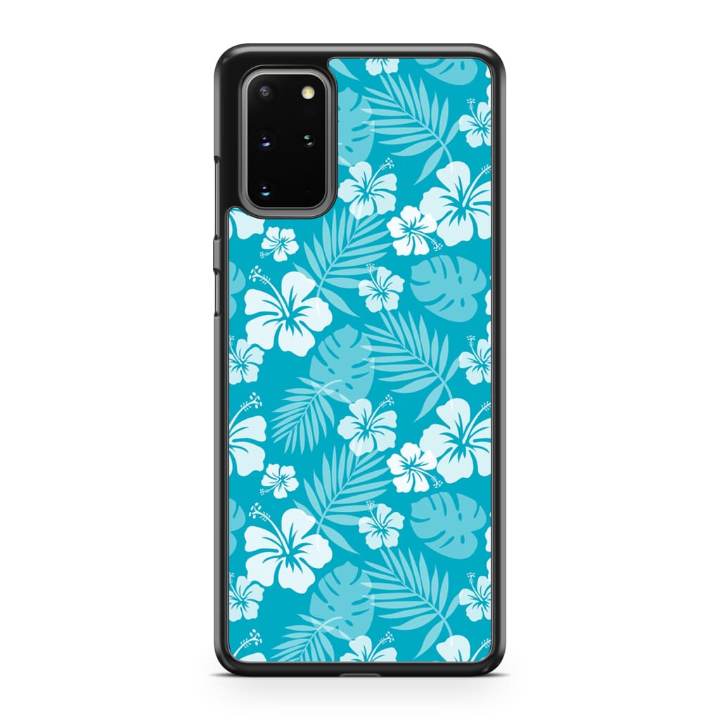 Ocean Blue Hibiscus Phone Case - Galaxy S20 Plus - Phone