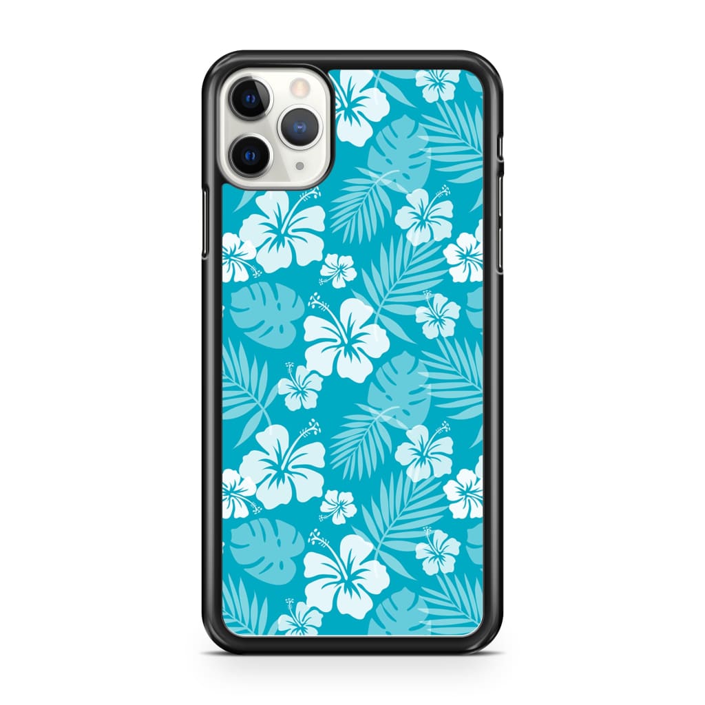Ocean Blue Hibiscus Phone Case - iPhone 11 Pro Max - Phone
