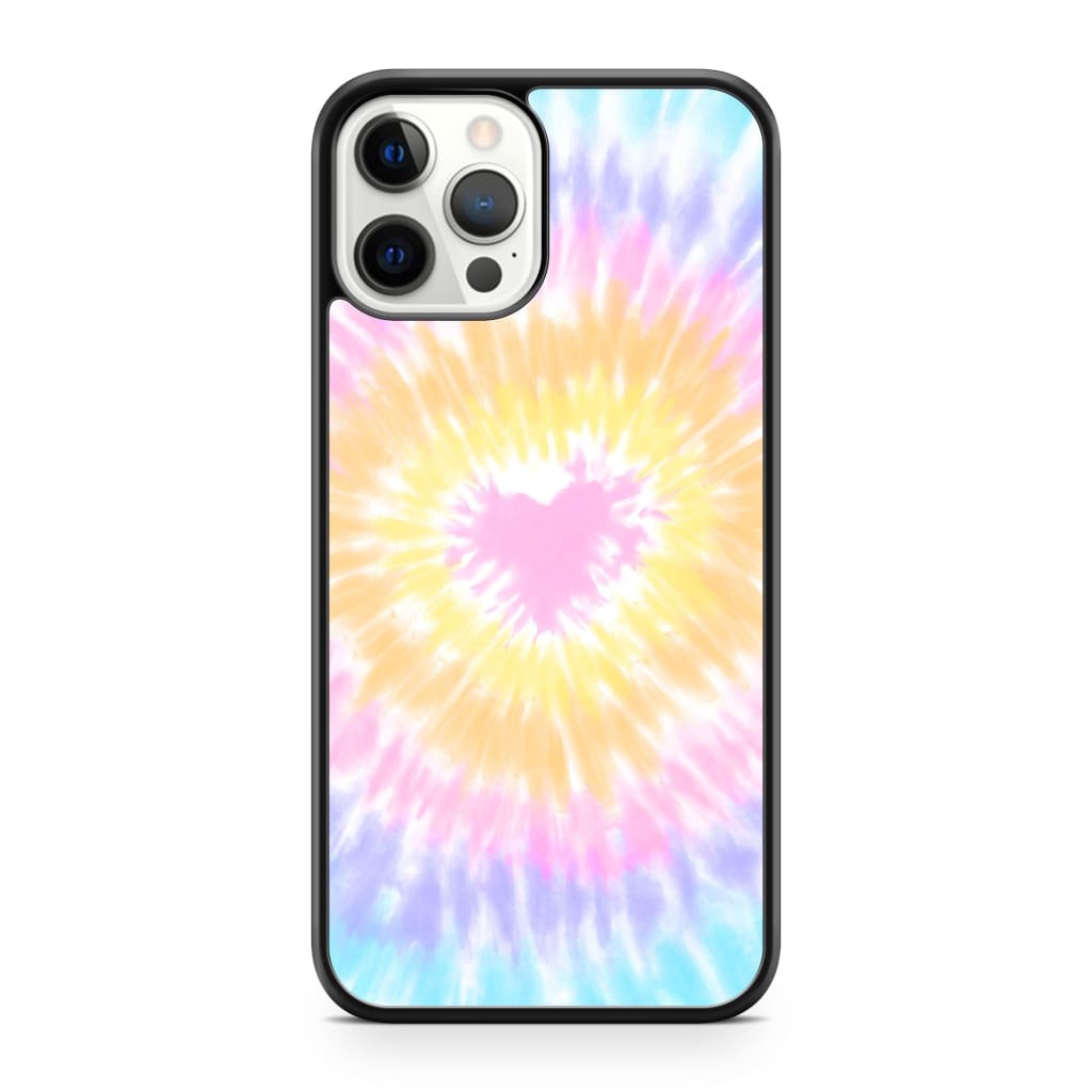 Pastel Heart Tie Dye Phone Case - iPhone 12 Pro Max - Phone 
