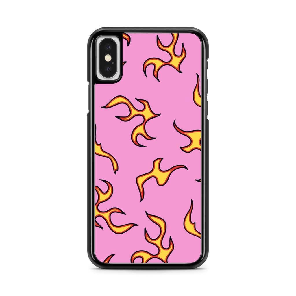 Pink Flames Phone Case - iPhone X/XS - Phone Case