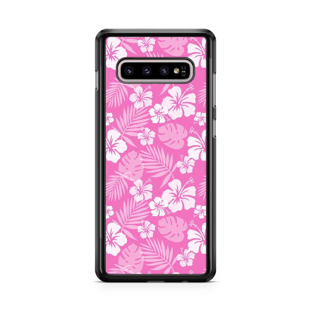 Pink Hibiscus Phone Case - Galaxy S10 - Phone Case