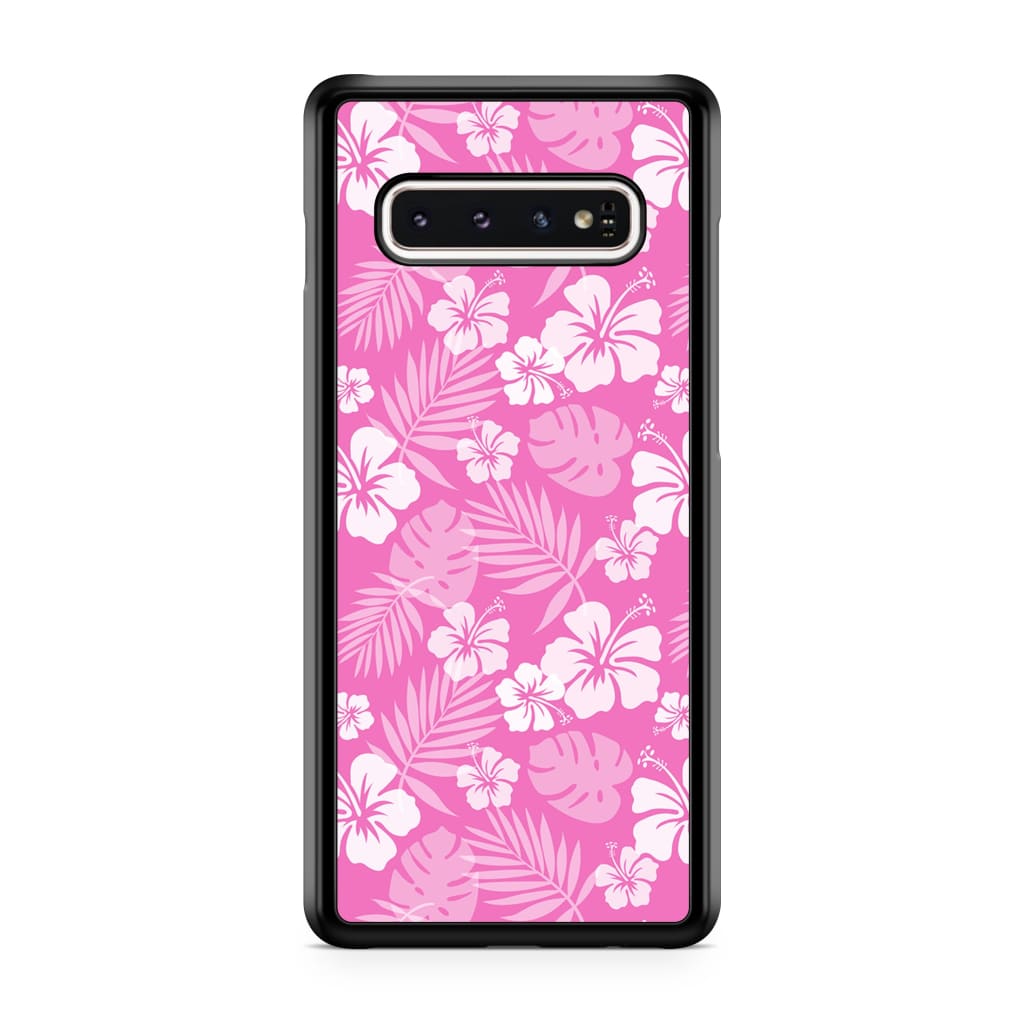 Pink Hibiscus Phone Case - Galaxy S10 Plus - Phone Case