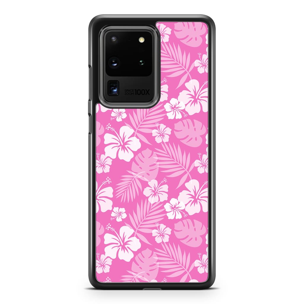 Pink Hibiscus Phone Case - Galaxy S20 Ultra - Phone Case
