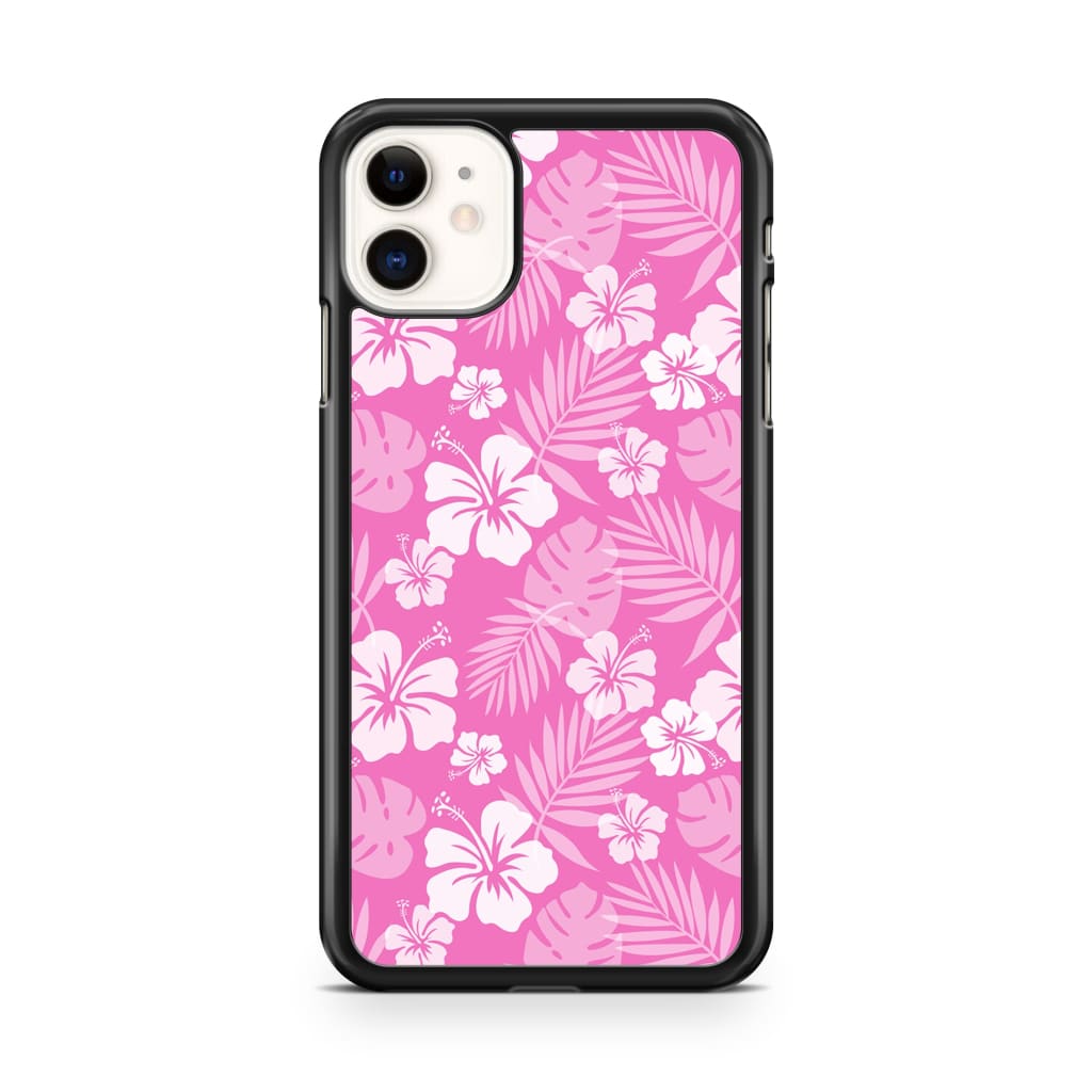 Pink Hibiscus Phone Case - iPhone 11 - Phone Case