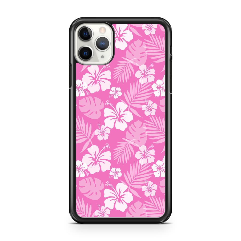 Pink Hibiscus Phone Case - iPhone 11 Pro Max - Phone Case