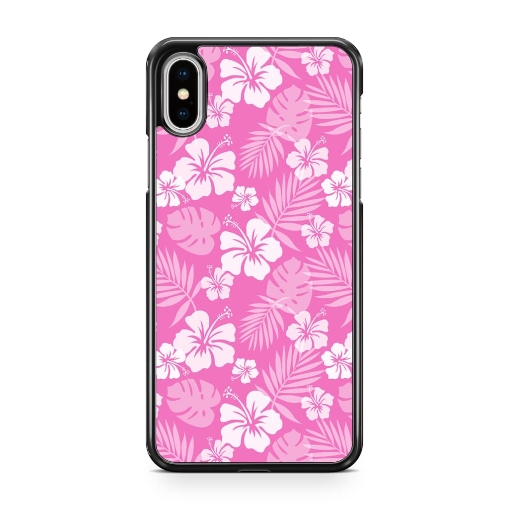 Pink Hibiscus Phone Case - iPhone XS Max - Phone Case