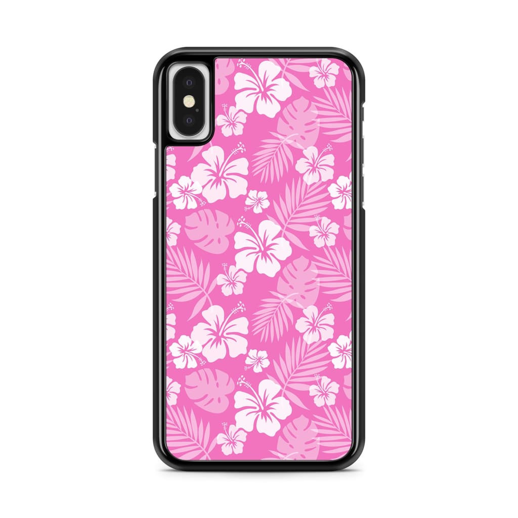 Pink Hibiscus Phone Case - iPhone X/XS - Phone Case