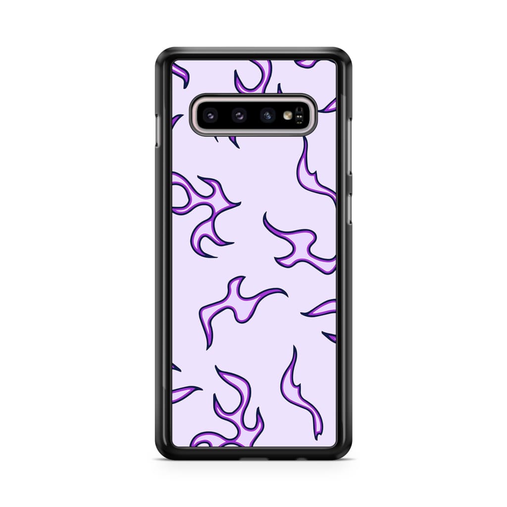 Purple Flames Phone Case - Galaxy S10 - Phone Case