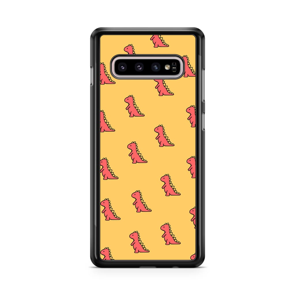 Red Dinosaur Phone Case - Galaxy S10 - Phone Case