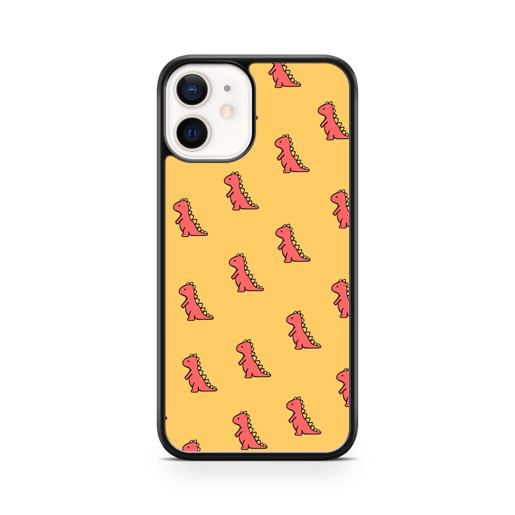 Red Dinosaur Phone Case - iPhone 12 Mini - Phone Case