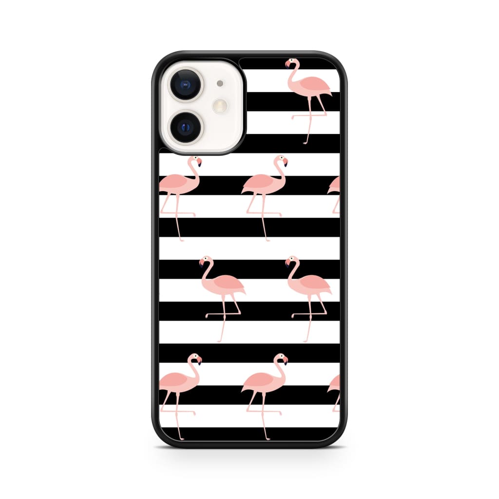 Running Flamingos Phone Case - iPhone 12/12 Pro - Phone Case