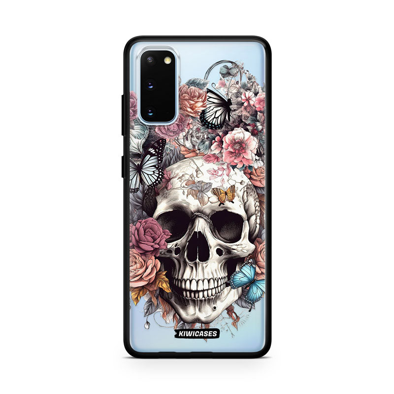 Dusty Floral Skull