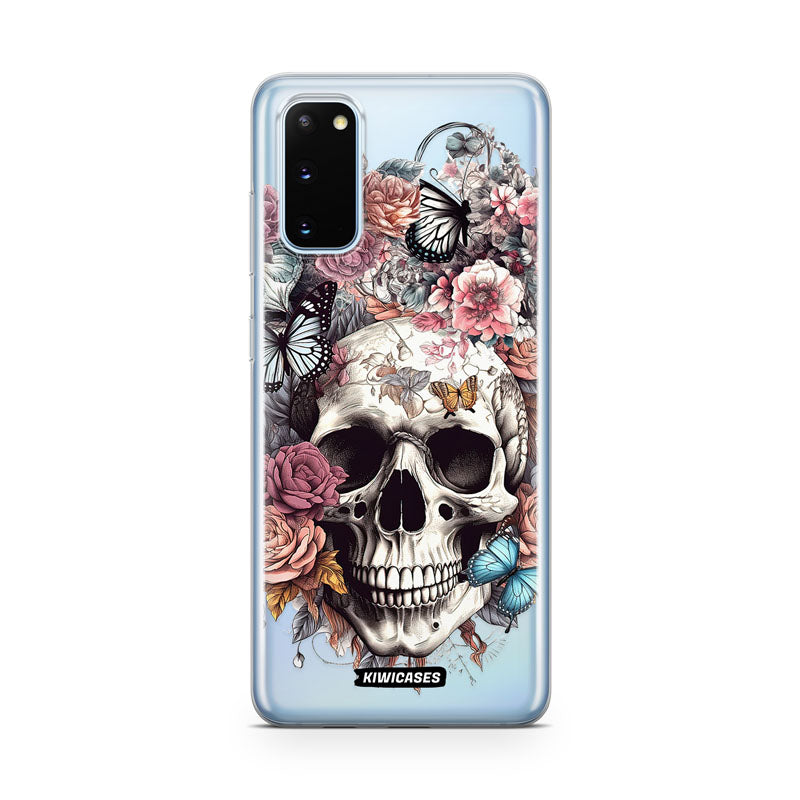 Dusty Floral Skull