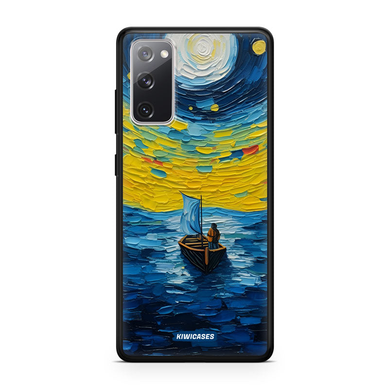 Painted Boat in the Moonlight