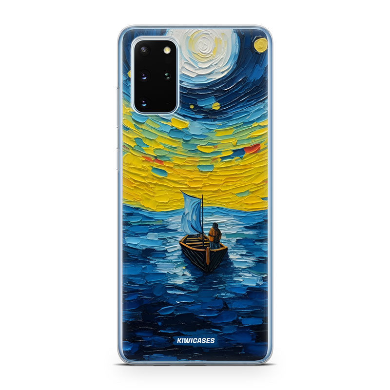 Painted Boat in the Moonlight