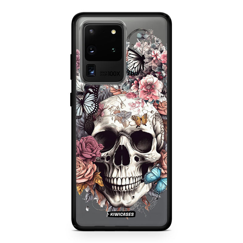 Dusty Floral Skull