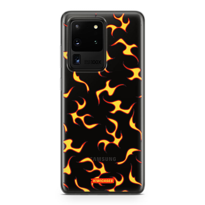 Yellow Fire Flames - Galaxy S20 Ultra