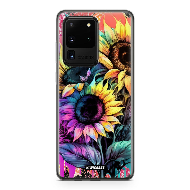 Neon Sunflowers - Galaxy S20 Ultra