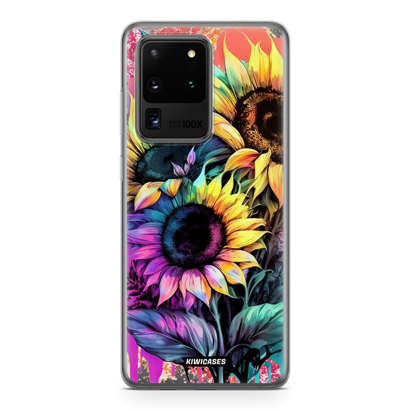 Neon Sunflowers - Galaxy S20 Ultra