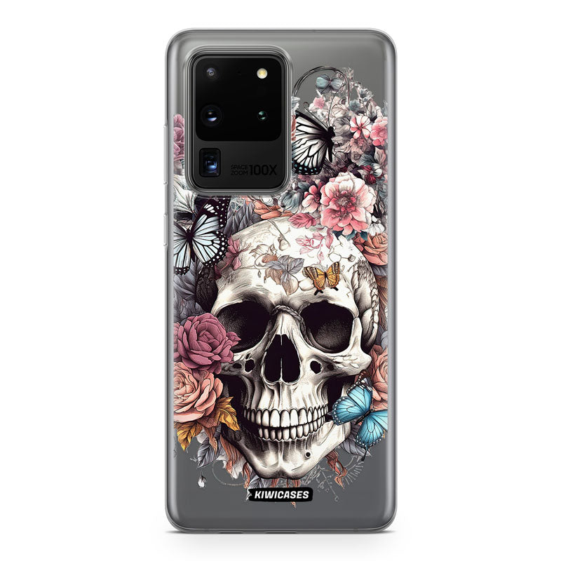 Dusty Floral Skull - Galaxy S20 Ultra