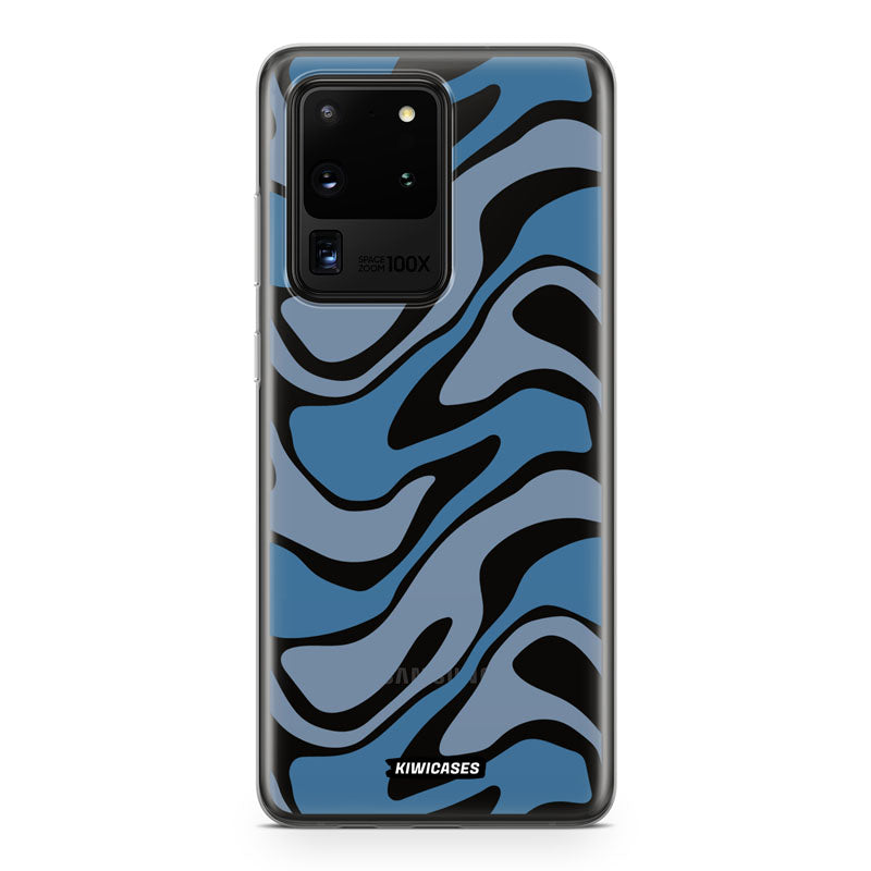 Liquid Blue Waves - Galaxy S20 Ultra