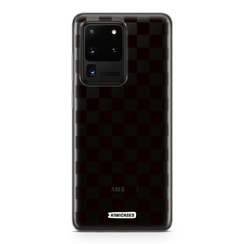 Black Checkers - Galaxy S20 Ultra